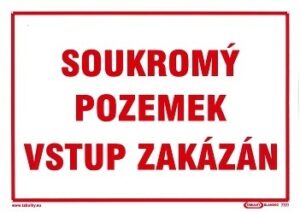 Soukromý pozemek