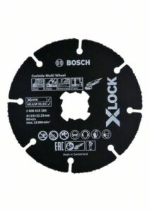 Kotouč řezný karbonový Bosch Carbide Multi Wheel X-LOCK 115×22