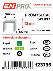 Spony PROFI 345/10 mm (5000 ks/bal) EURO NARADI