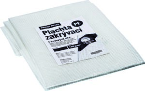 Plachta zakrývací DEK PROFI PLUS 160 g/m2 transparentní 2×3 m (6 m2) DEK