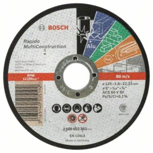 Kotouč řezný korundový Bosch Rapido Multi Construction 125×22