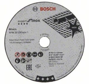 Kotouč řezný korundový Bosch Expert for Inox 76×22