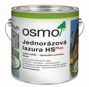 Lazura jednorázová Osmo HS plus 9271 ebenové dřevo 2