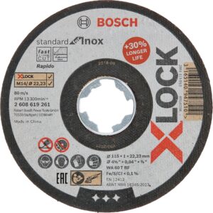 Kotouč řezný korundový Bosch Standard for Inox X-LOCK 115×22