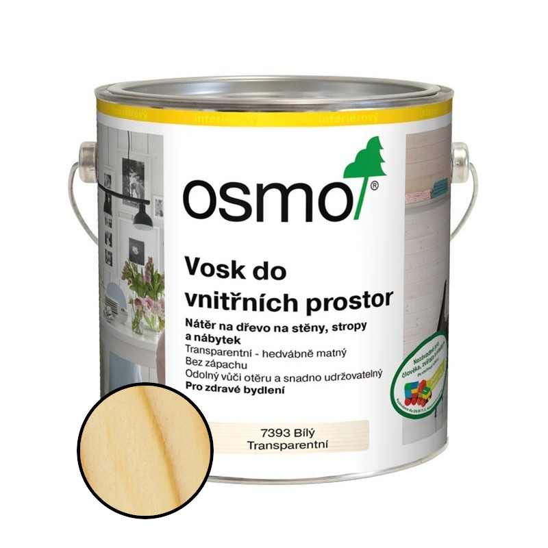 Vosk  Osmo 7393 transparentní bílý 2