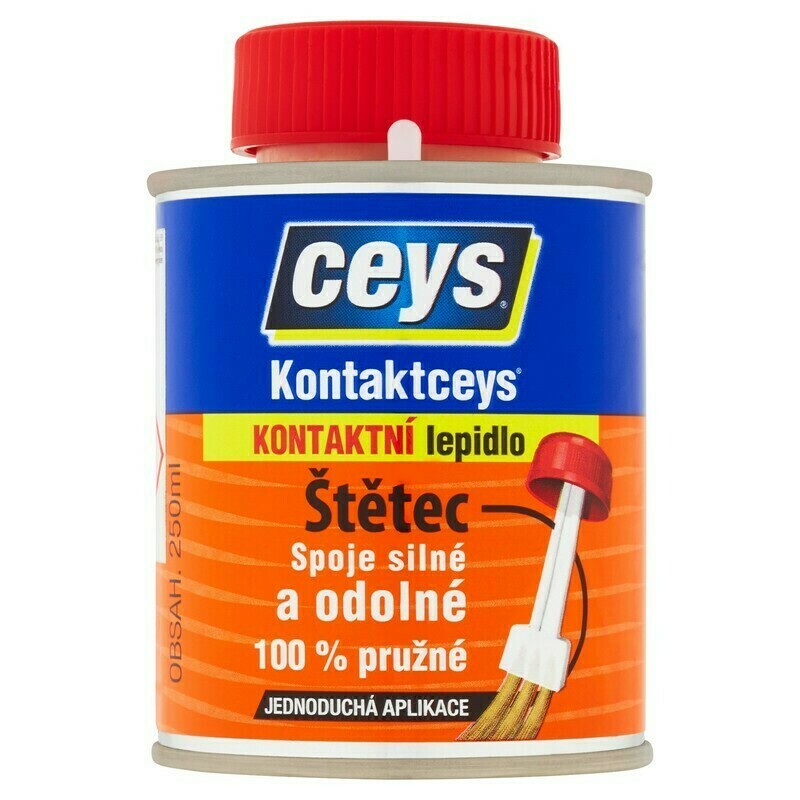 Lepidlo kontaktní Ceys KONTAKTPREN se štětcem 250 ml