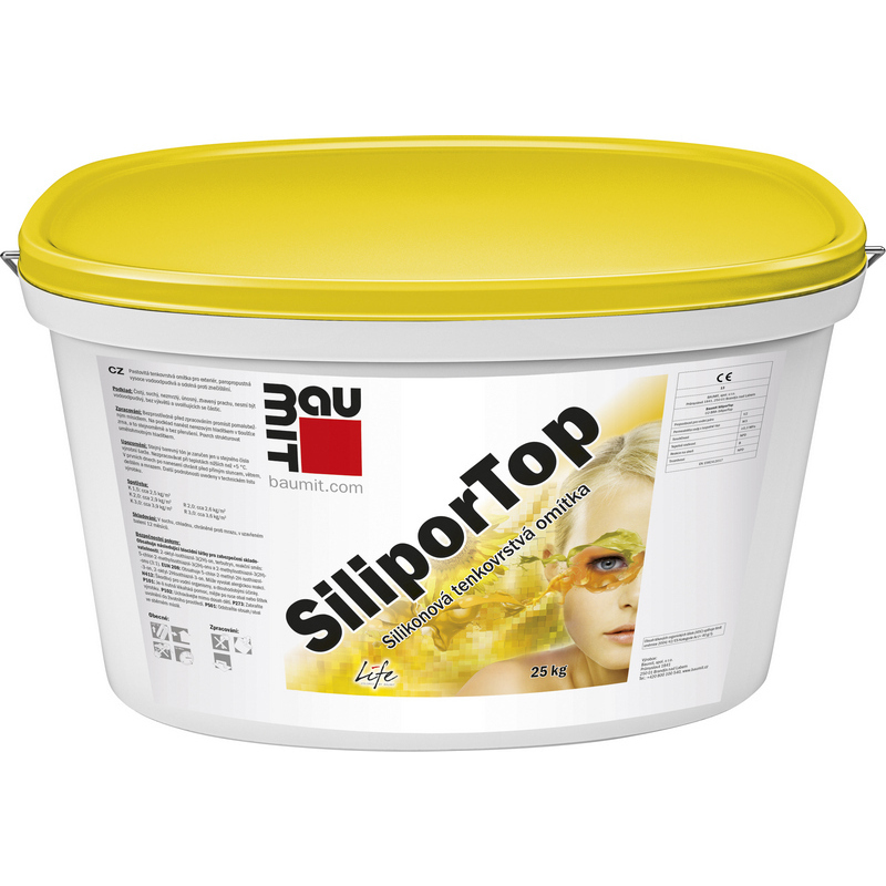 Omítka silikonová Baumit SiliporTop škrábaná 2 mm 25 kg BAUMIT