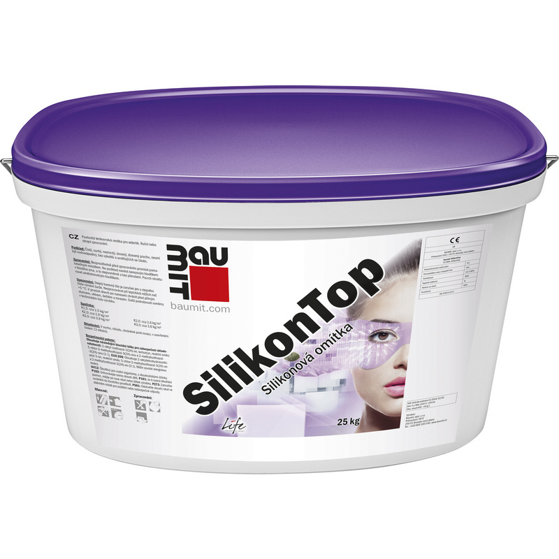 Omítka silikonová Baumit SilikonTop škrábaná 3 mm 25 kg BAUMIT