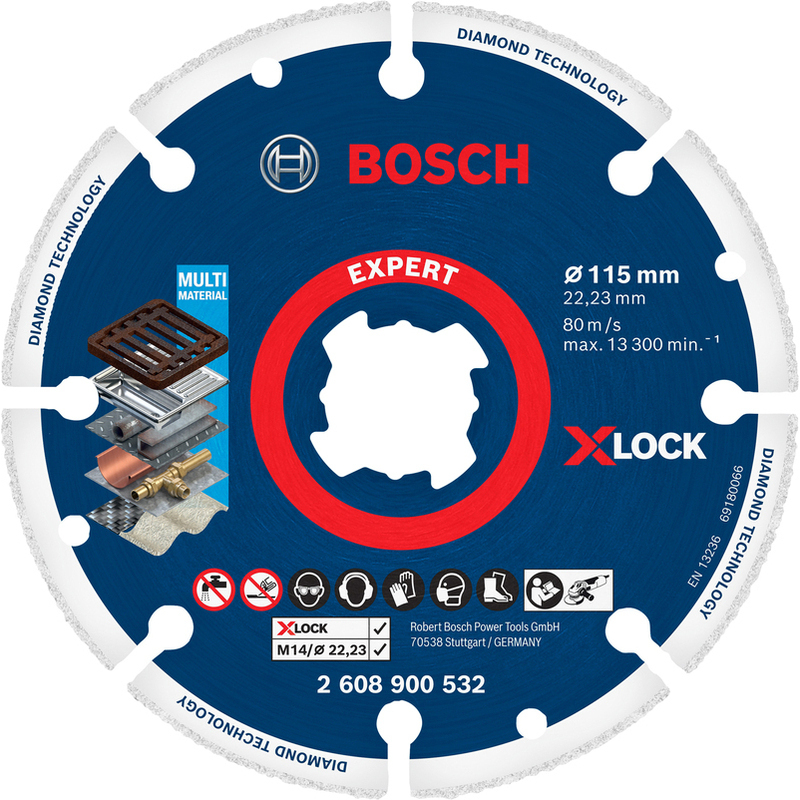 Kotouč DIA Bosch Expert Metal X-LOCK 115×22