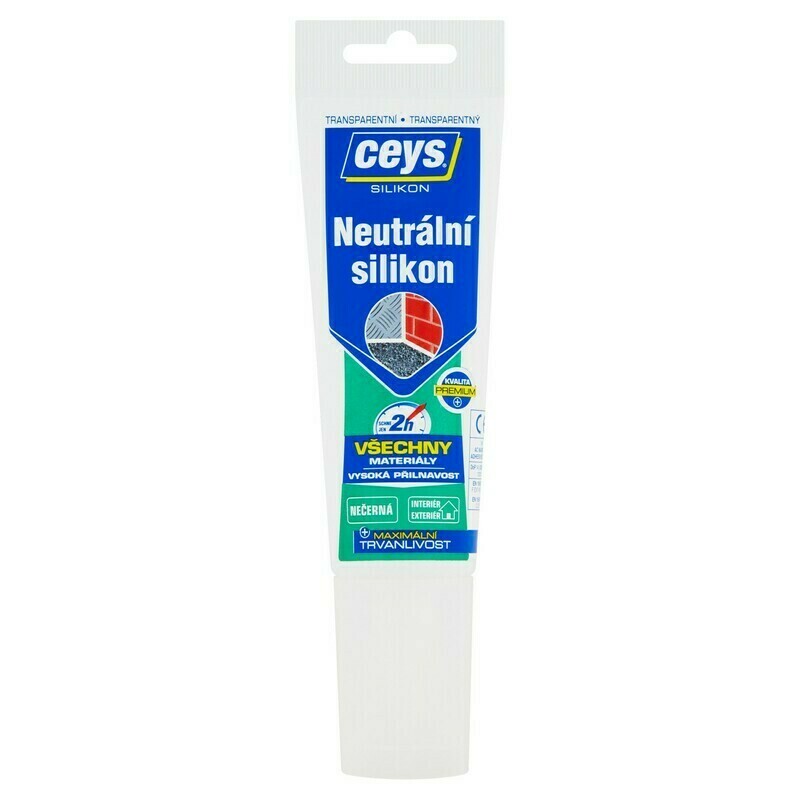 Silikon neutrální Ceys transparentní 125 ml