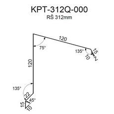 Ukončení pultové střechy RS312A-75 SP35 2G55A 0