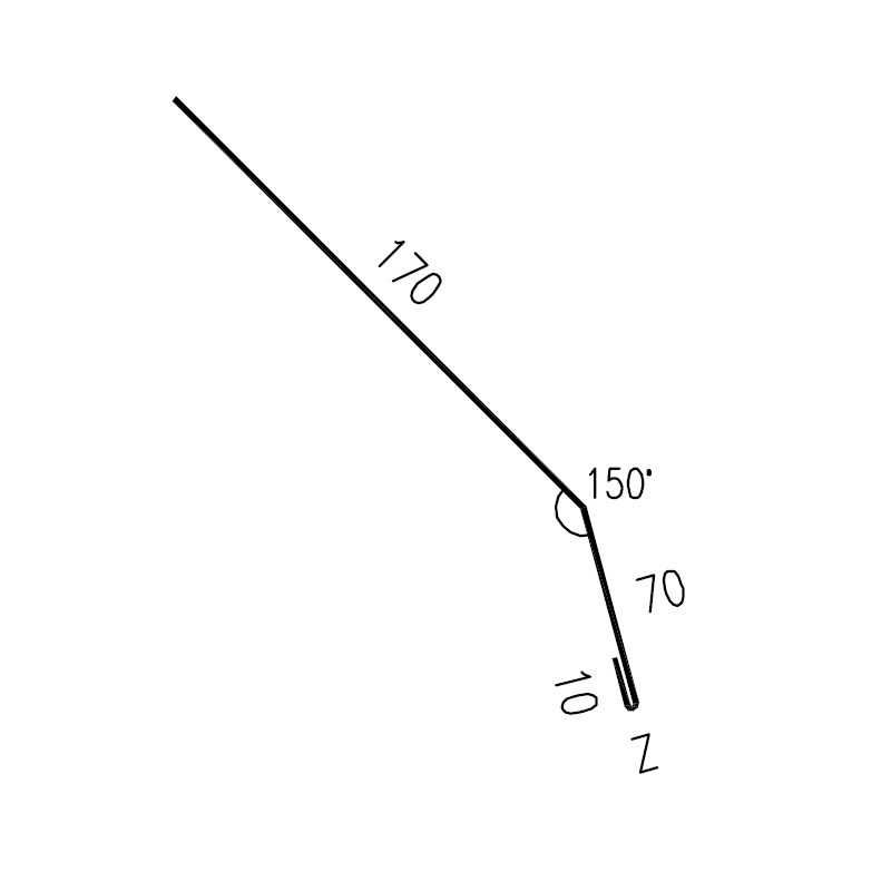 Okapový plech RS250S-150 SP25 2N068 0