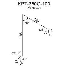 Ukončení pultové střechy RS360A-60 FeZn 0