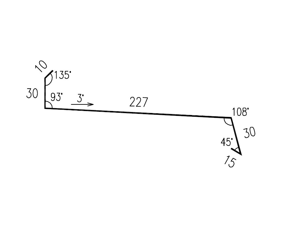 Oplechování římsy RS312A SP25 2M264 0