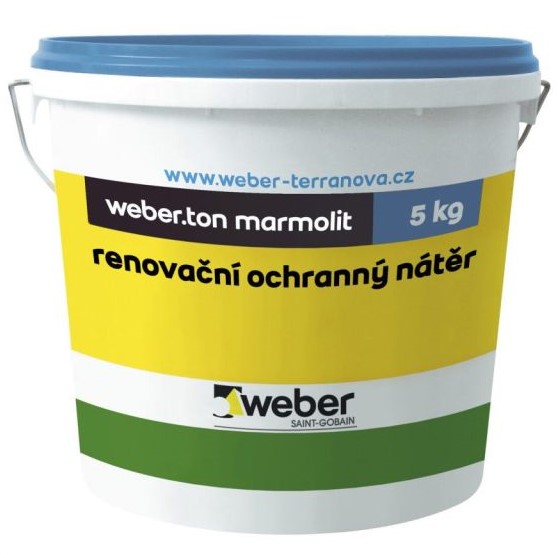 Nátěr ochranný renovační weberton marmolit M091 5 kg weber