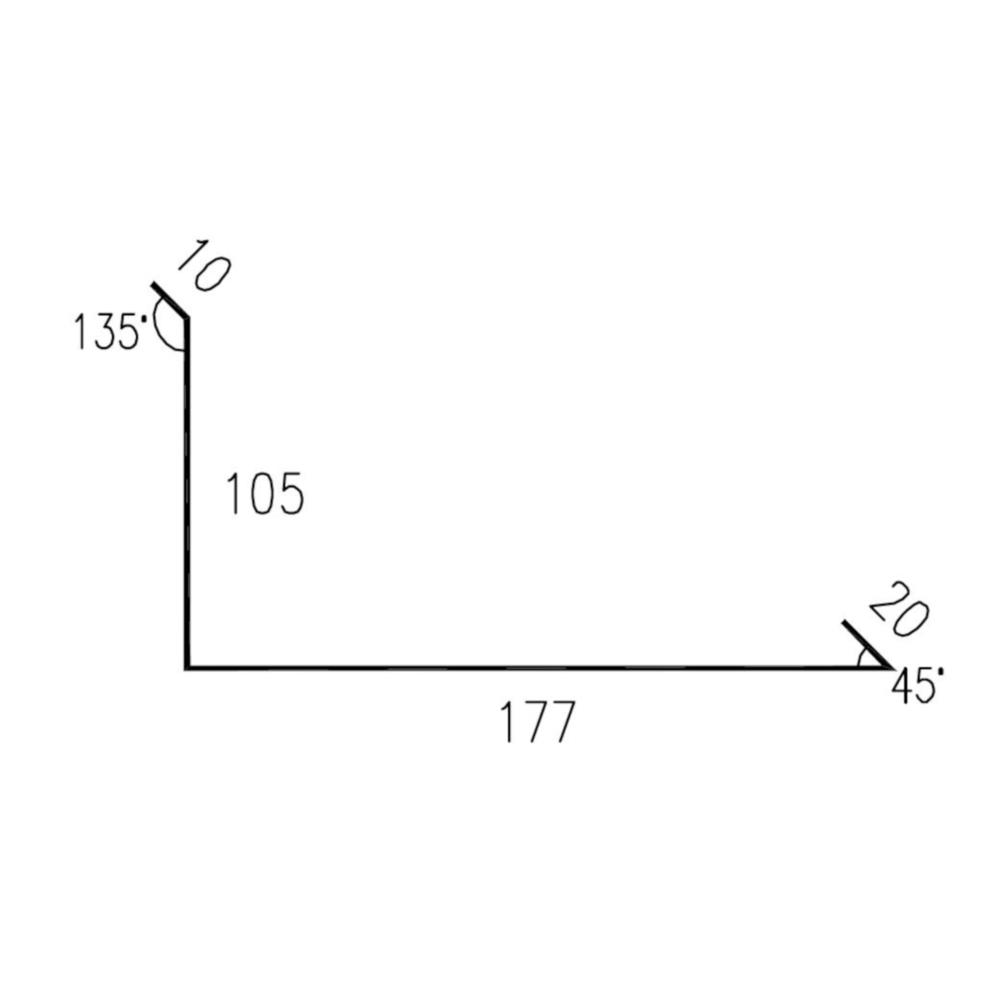 Lemování ke stěně RS312B SP25 RAL7035 0