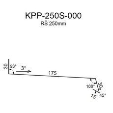 Ohýbaný lakovaný parapet RS250S-30 SP35 2V16A 0