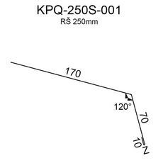 Okapový plech RS250S-120 SP25 2G150 0