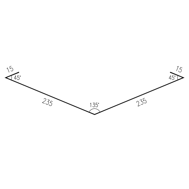 Úžlabí RS500S-135 SP25 RAL8017 0