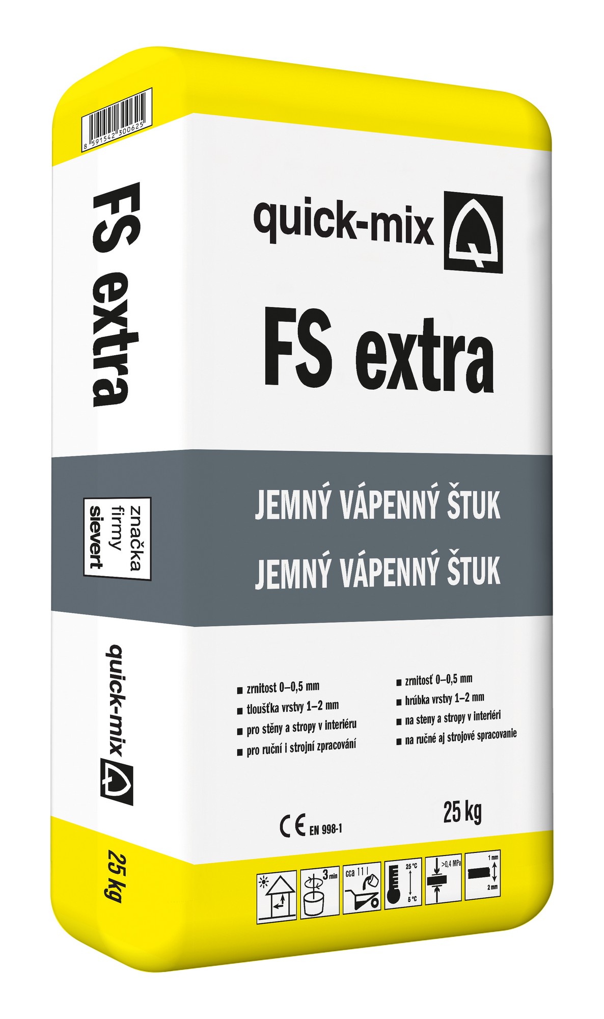 Štuk vápenný Sakret/Quick-mix FS extra jemný 25 kg Quick-mix