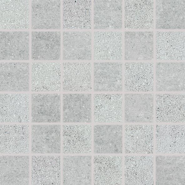 Mozaika Rako Cemento 5×5 cm (set 30×30 cm) šedá DDM06661 RAKO