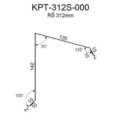 Ukončení pultové střechy RS312S-75 FeZn 0