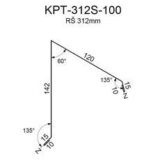 Ukončení pultové střechy RS312S-60 SP25 RAL7024 0