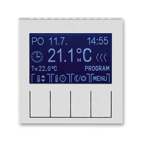 Termostat univerzální digitální ABB Levit bílá