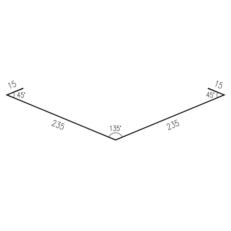 Úžlabí RS500S-135 SP25 RAL9007 0