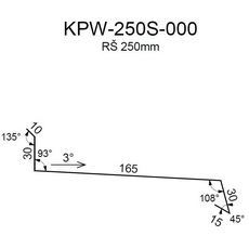 Oplechování římsy RS250S SP25 RAL7035 0