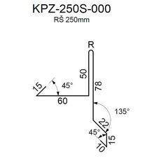 Závětrná lišta RS250SS SP25 RAL7035 0