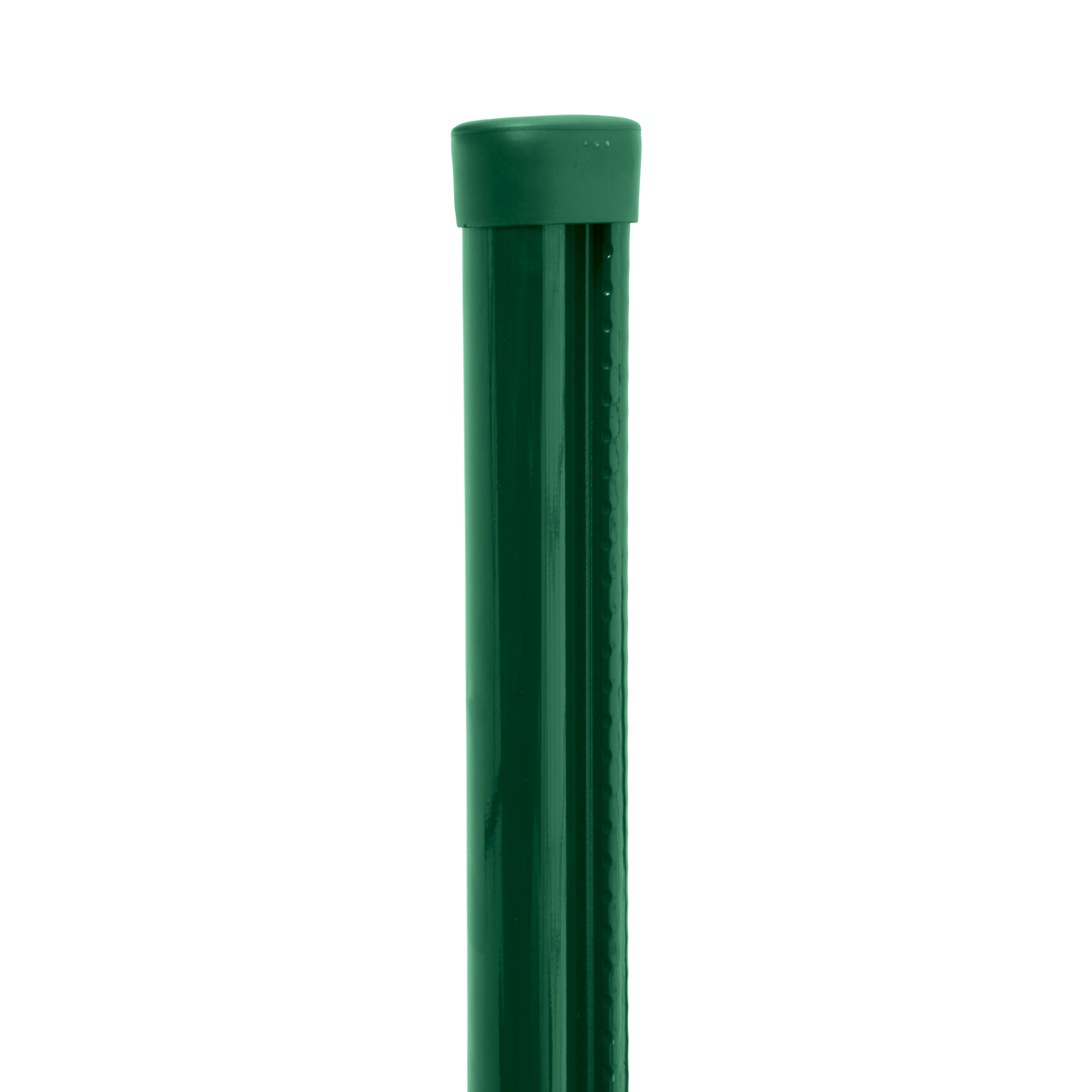 Sloupek kulatý s montážnílištou Pilclip Zn + PVC zelený průměr 48 mm výška 1