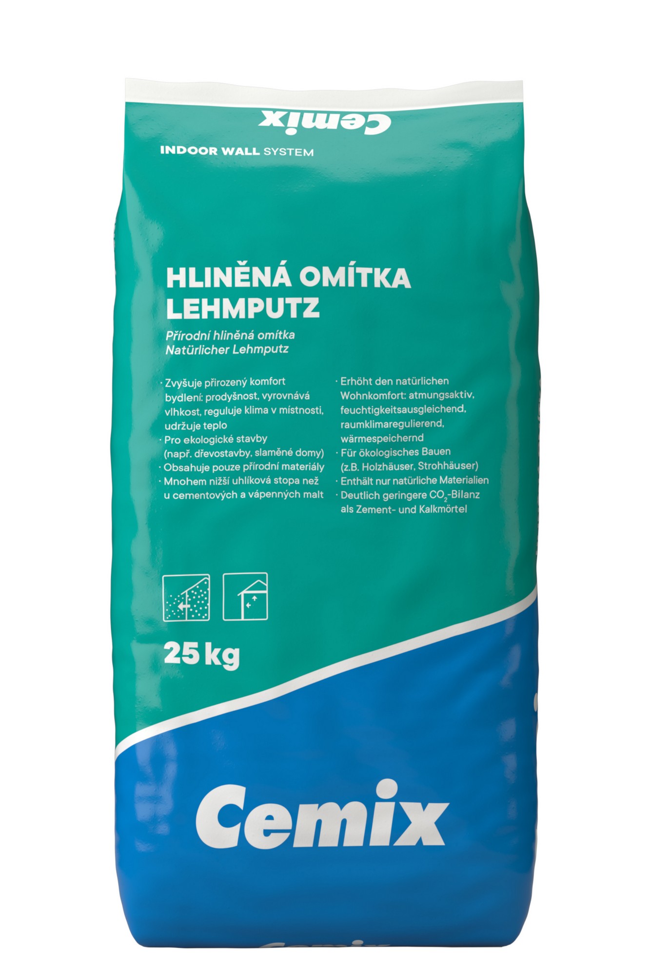 Omítka hliněná jádrová Cemix 4612 strojní 25 kg Cemix