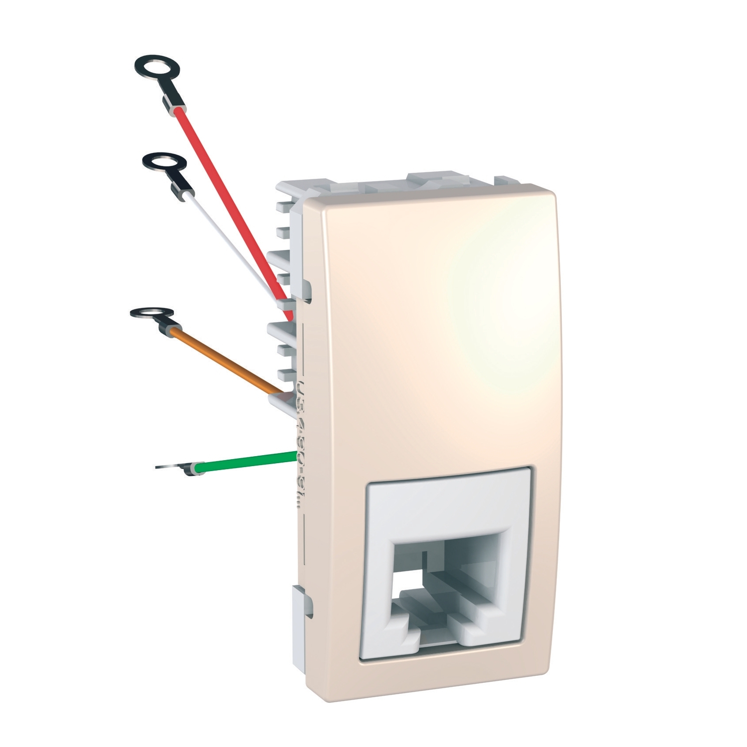 Zásuvka telefonní Schneider Unica 1× RJ11 1 modul marfil Schneider