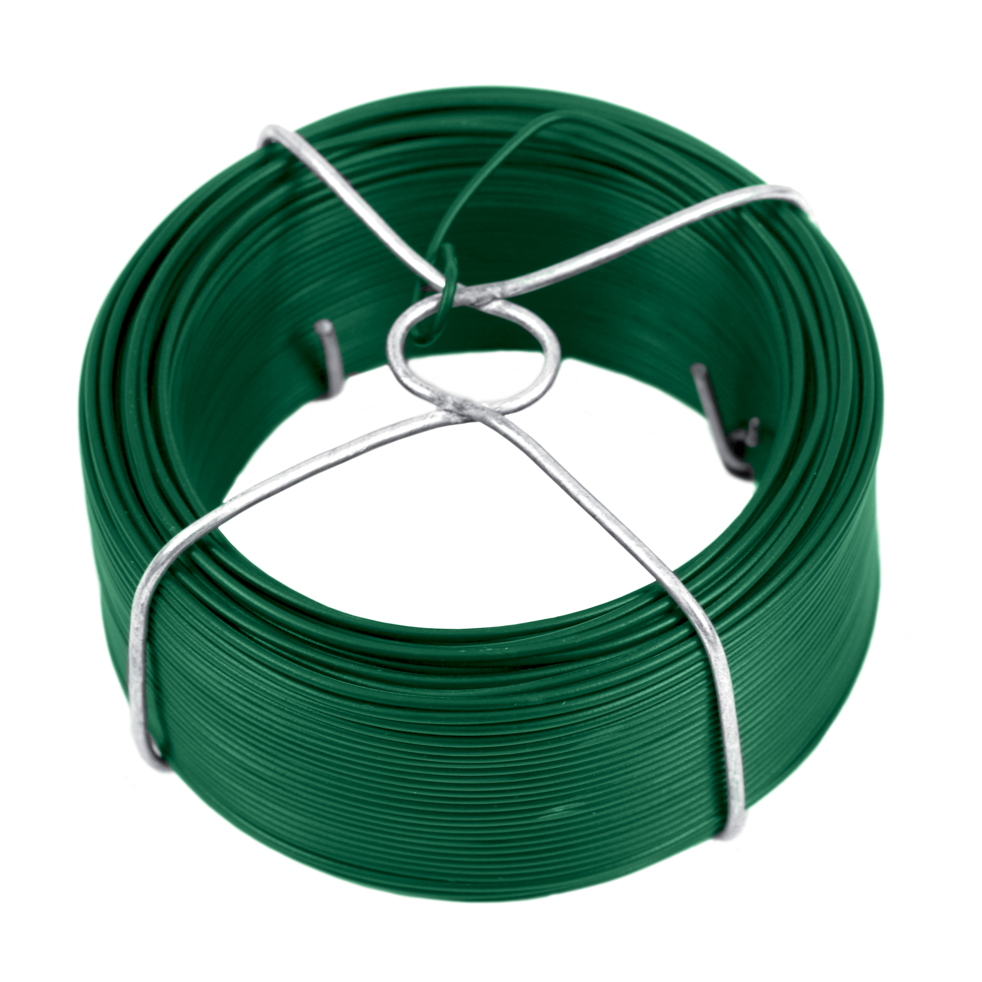 Drát vázací Zn + PVC v drátěném obalu zelený průměr drátu 1
