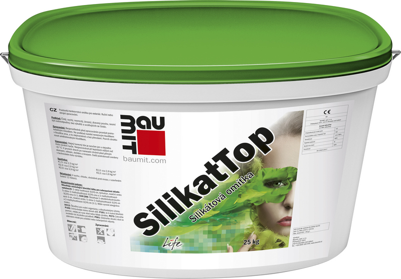 Omítka minerální Baumit SilikatTop škrábaná 2 mm 25 kg BAUMIT