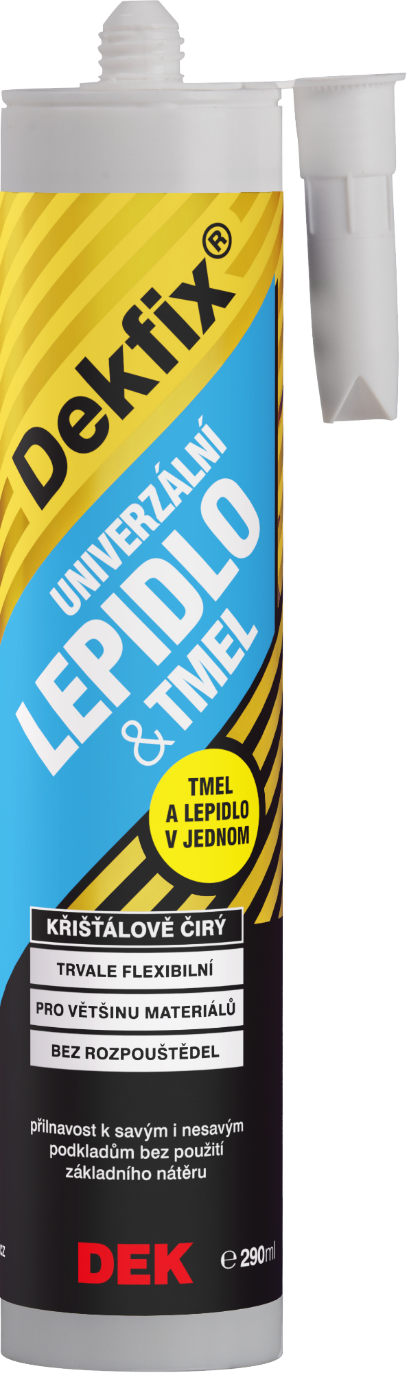 Lepidlo a tmel univerzální DEKFIX čiré 290 ml