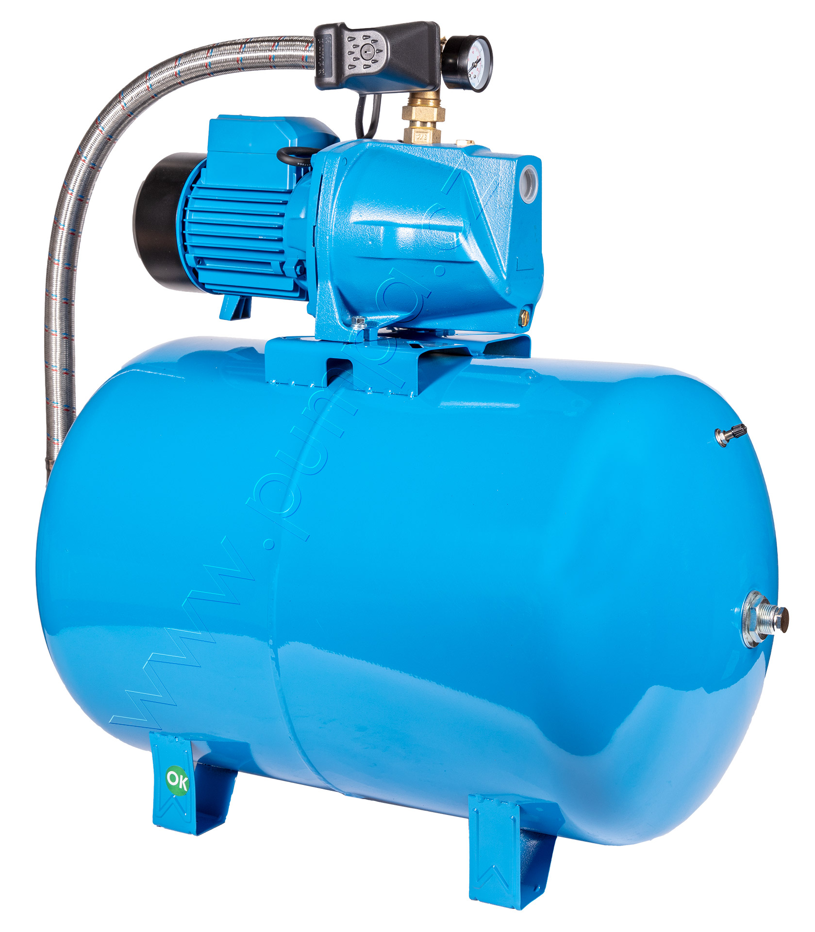 Vodárna domácí samonasávací Blue Line PJWm/15M PUMPA 80 l 230 V