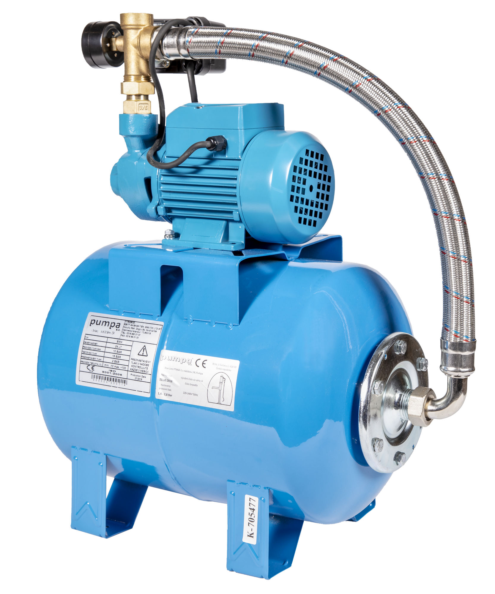 Vodárna domácí samonasávací Blue Line PTM60-1 PUMPA 24l 230 V