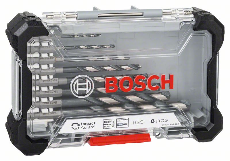 Sada vrtáků do kovu Bosch HSS Impact Control 2–10 mm 8 ks BOSCH