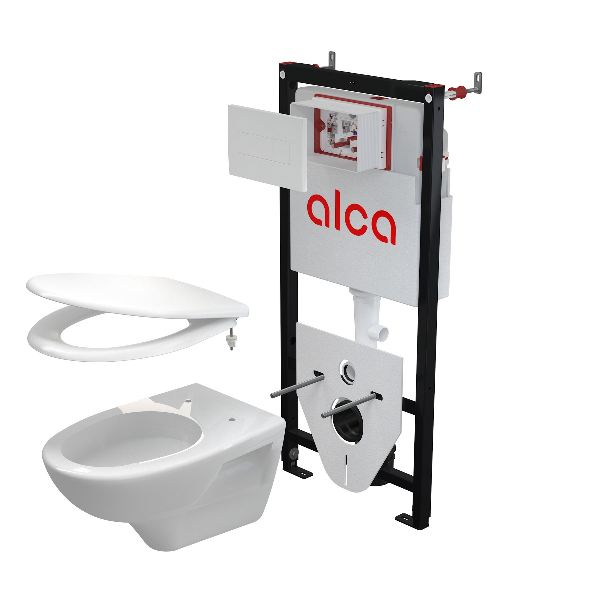 Set 5v1 pro závěsné WC Alca Sádromodul AM101/1120 WC Rimflow ALCADRAIN