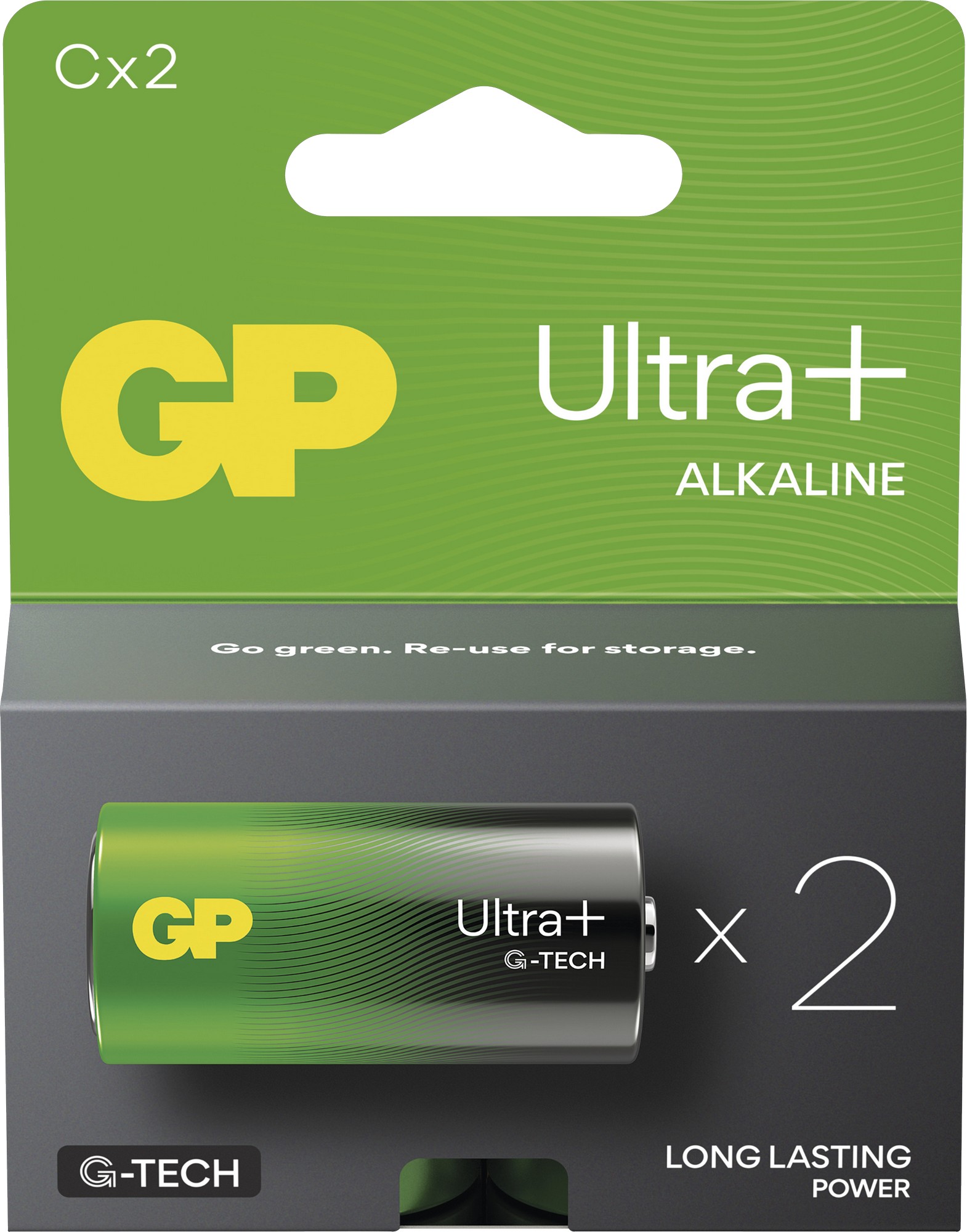 Baterie GP Ultra Plus Alkaline C 2 ks GP