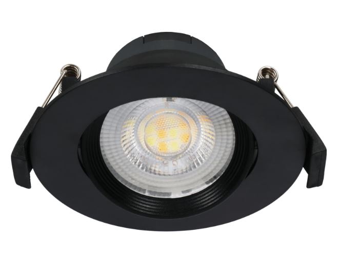 Svítidlo LED CCT ORO Zuma 5 W kruhové černá ORO