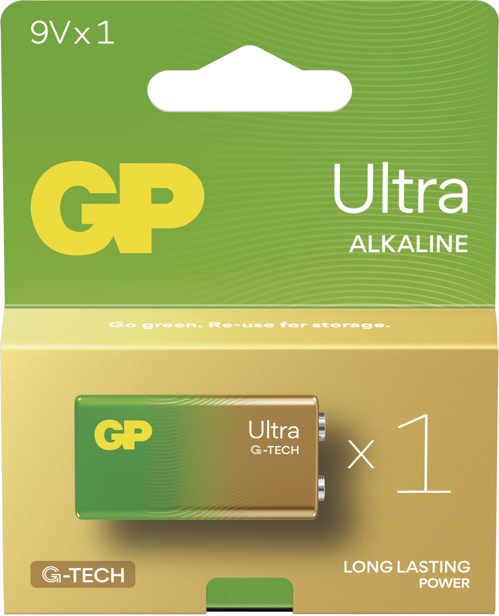 Baterie GP Ultra Alkaline 6LR61 1 ks GP