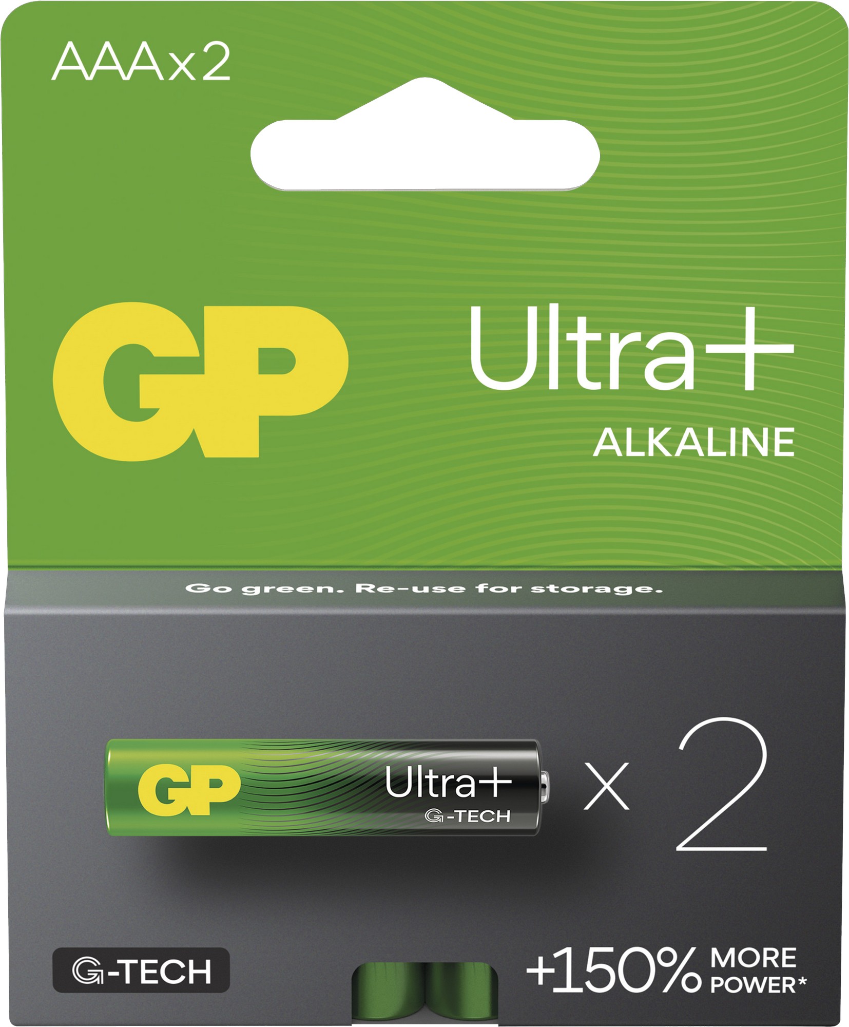 Baterie GP Ultra Plus Alkaline AAA 2 ks GP