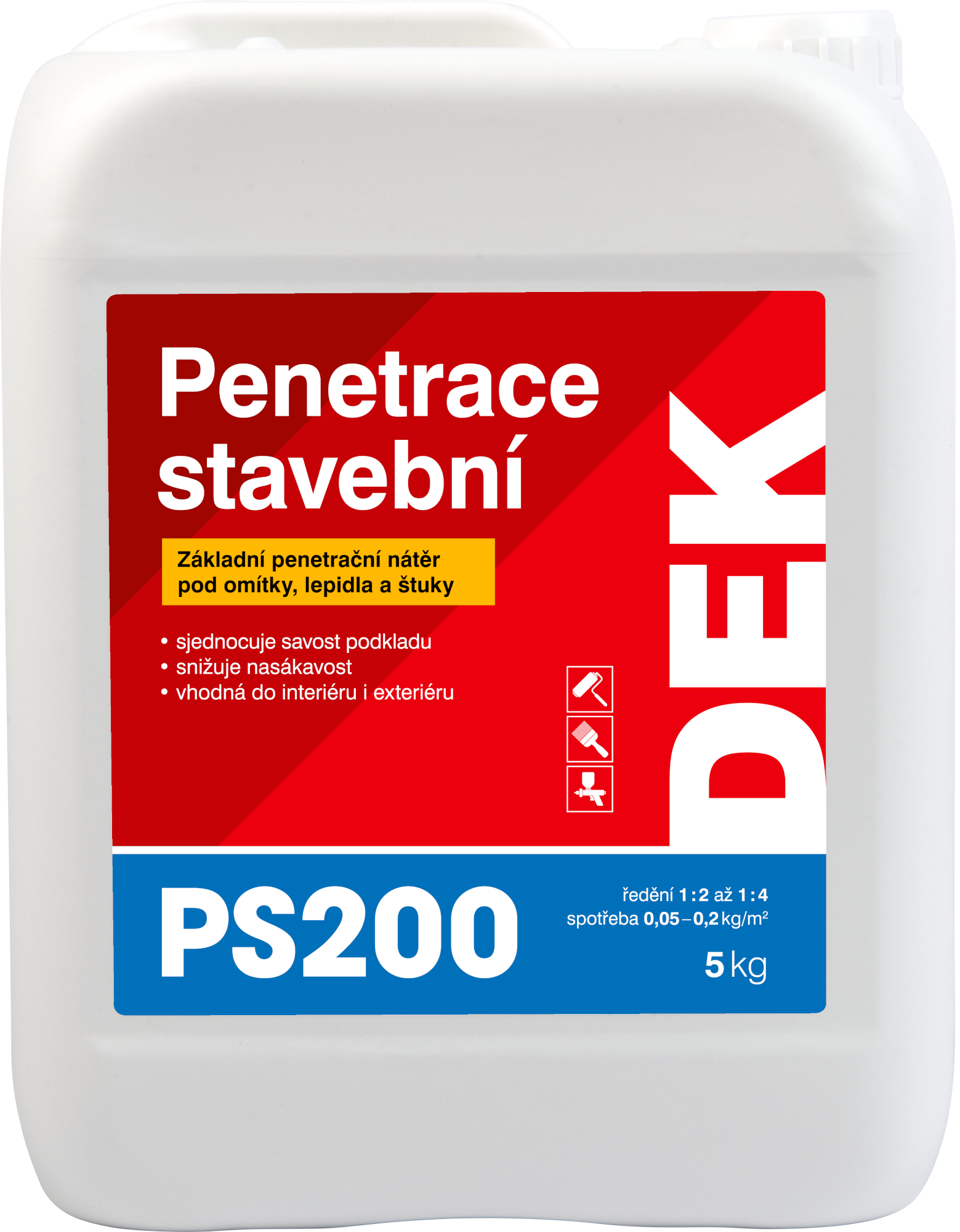 Penetrace stavební DEK PS200 5 kg DEK